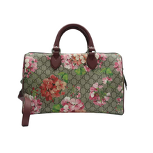 Load image into Gallery viewer, GUCCI Boston Canvas Satchel Bag Bicolor