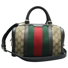 Load image into Gallery viewer, Gucci Boston Leather Satchel Bag Brown