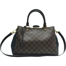 Load image into Gallery viewer, LOUIS VUITTON Brittany Damier Ebene Canvas Satchel Bag Brown
