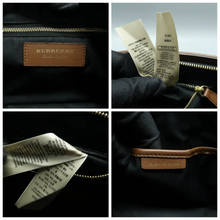 Load image into Gallery viewer, Burberry Leather Fabric Shoulder Bag Brown
