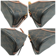 Load image into Gallery viewer, Celine Cabas De France Triomphe Canvas Calfskin Shoulder Bag Brown