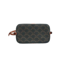 Load image into Gallery viewer, Celine Cabas De France Triomphe Canvas Calfskin Shoulder Bag Brown