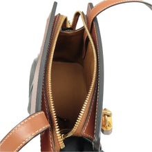 Load image into Gallery viewer, Celine Cabas De France Triomphe Canvas Calfskin Shoulder Bag Brown