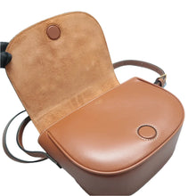 Load image into Gallery viewer, CELINE Leather Crossbody Bag Brown