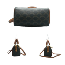 Load image into Gallery viewer, Celine Canvas Satchel Bag Brown