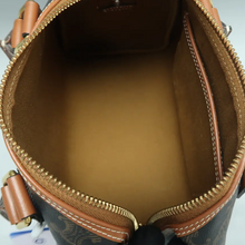 Load image into Gallery viewer, Celine Canvas Satchel Bag Brown