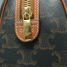 Load image into Gallery viewer, Celine Canvas Satchel Bag Brown