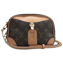 Load image into Gallery viewer, Louis Vuitton Deauville Monogram Canvas Shoulder Bag Brown