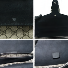 Load image into Gallery viewer, GUCCI Dionysus Canvas Crystal Shoulder Bag Brown