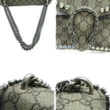 Load image into Gallery viewer, GUCCI Dionysus Canvas Crystal Shoulder Bag Brown