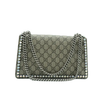 Load image into Gallery viewer, GUCCI Dionysus Canvas Crystal Shoulder Bag Brown