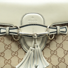 Load image into Gallery viewer, GUCCI Emily Canvas Shoulder Bag Brown