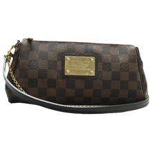 Load image into Gallery viewer, Louis Vuitton Eva Damier Ebene Canvas Satchel Bag Brown
