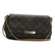 Load image into Gallery viewer, Louis Vuitton Favorite MM Monogram Canvas Satchel Bag Brown