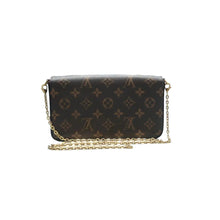 Load image into Gallery viewer, LOUIS VUITTON Felicie Monogram Canvas Shoulder Bag Brown