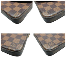 Load image into Gallery viewer, LOUIS VUITTON Felicie Daimer Azur Canvas Shoulder Bag Brown