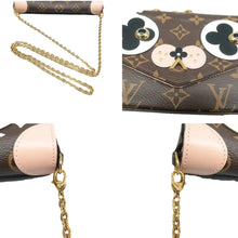 Load image into Gallery viewer, Louis Vuitton Pochette Felicie Dog Monogram Chain Crossbody Bag Brown