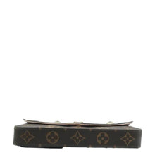 Load image into Gallery viewer, Louis Vuitton Pochette Felicie Dog Monogram Chain Crossbody Bag Brown