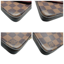 Load image into Gallery viewer, Louis Vuitton Felicie Damier Ebene Canvas Shoulder Bag Brown