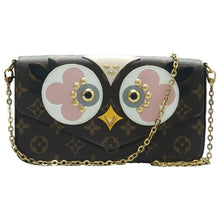 Load image into Gallery viewer, Louis Vuitton Felicie Lovely Birds Monogram Canvas Crossbody Bag Brown