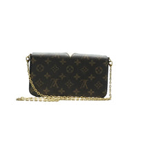 Load image into Gallery viewer, Louis Vuitton Felicie Lovely Birds Monogram Canvas Crossbody Bag Brown