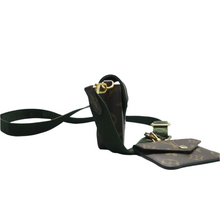 Load image into Gallery viewer, Louis Vuitton Felicie Strap & Go W/P Monogram Canvas Shoulder Bag Brown