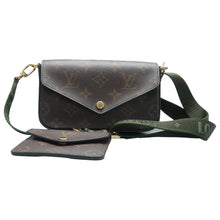 Load image into Gallery viewer, Louis Vuitton Felicie Strap & Go Monogram Canvas Shoulder Bag Brown