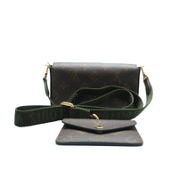 Load image into Gallery viewer, Louis Vuitton Felicie Strap & Go Monogram Canvas Shoulder Bag Brown