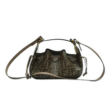 Load image into Gallery viewer, Fendi Pomodorino Canvas Satchel Bag Brown