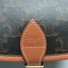 Load image into Gallery viewer, CELINE Folco Leather Shoulder Bag Brown