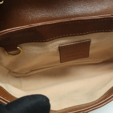 Load image into Gallery viewer, GUCCI GG Marmont Leather Shoulder Bag Brown