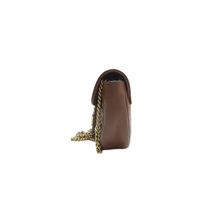 Load image into Gallery viewer, GUCCI GG Marmont Leather Shoulder Bag Brown