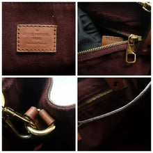 Load image into Gallery viewer, LOUIS VUITTON Greenwich Damier Ebene Canvas Satchel Bag Brown