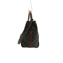 Load image into Gallery viewer, LOUIS VUITTON Greenwich Damier Ebene Canvas Satchel Bag Brown