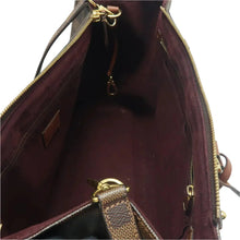 Load image into Gallery viewer, LOUIS VUITTON Greenwich Damier Ebene Canvas Satchel Bag Brown