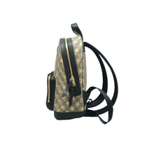 Load image into Gallery viewer, GUCCI GG Supreme Bee Canvas Backpack Bag Brown