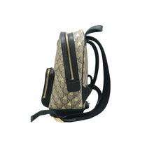 Load image into Gallery viewer, GUCCI GG Supreme Bee Canvas Backpack Bag Brown