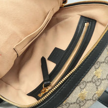 Load image into Gallery viewer, GUCCI GG Supreme Bee Canvas Backpack Bag Brown