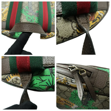 Load image into Gallery viewer, GUCCI GG Supreme Canvas Tiger Print Backpack Brown