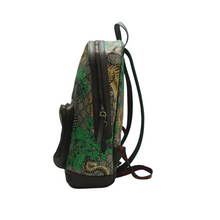 Load image into Gallery viewer, GUCCI GG Supreme Canvas Tiger Print Backpack Brown