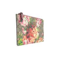 Load image into Gallery viewer, GUCCI Blooms Canvas Clutch Bag Brown