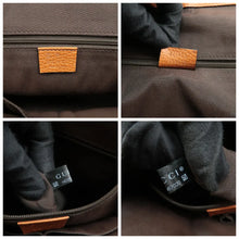 Load image into Gallery viewer, Gucci Dome GG Convertible Pebbled Calfskin Medium Satchel Brown