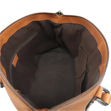 Load image into Gallery viewer, Gucci Dome GG Convertible Pebbled Calfskin Medium Satchel Brown