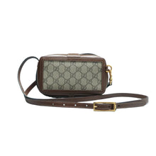 Load image into Gallery viewer, Gucci Clasp GG Supreme Canvas and Leather Crossbody Bag Beige/Brown