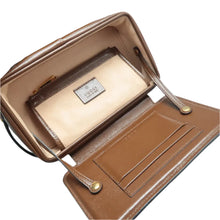 Load image into Gallery viewer, Gucci Clasp GG Supreme Canvas and Leather Crossbody Bag Beige/Brown
