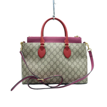 Load image into Gallery viewer, GUCCI GG Canvas Satchel Bag Brown