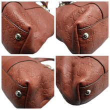 Load image into Gallery viewer, GUCCI Brick Leather Satchel Bag Brown