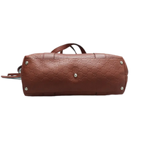 Load image into Gallery viewer, GUCCI Brick Leather Satchel Bag Brown