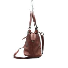Load image into Gallery viewer, GUCCI Brick Leather Satchel Bag Brown