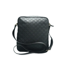 Load image into Gallery viewer, Gucci Leather Shoulder Bag Black